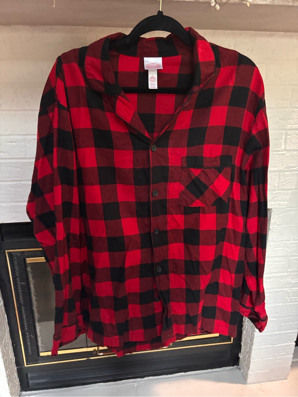 Wondershop Red and Black Buffalo Plaid Button-Down Shirt